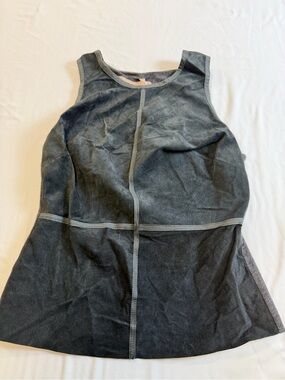 Bailey 44 Leather Front Kelly Top Charcoal Mixed Media Size S
